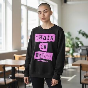 Mean Girls That's So Fetch Sweatshirt Black Medium